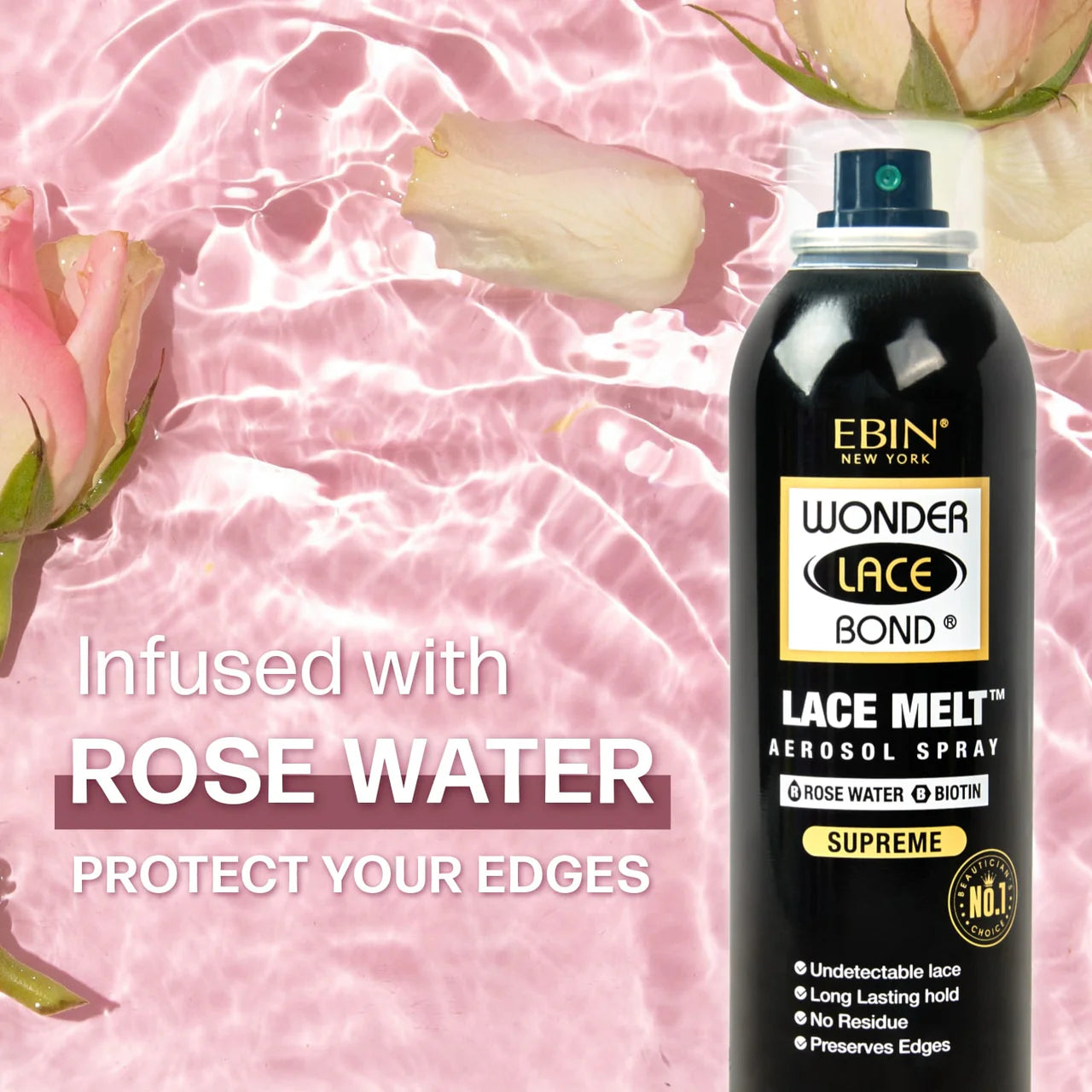 Travel Size - Ebin New York Lace Melt Spray - Rosewater