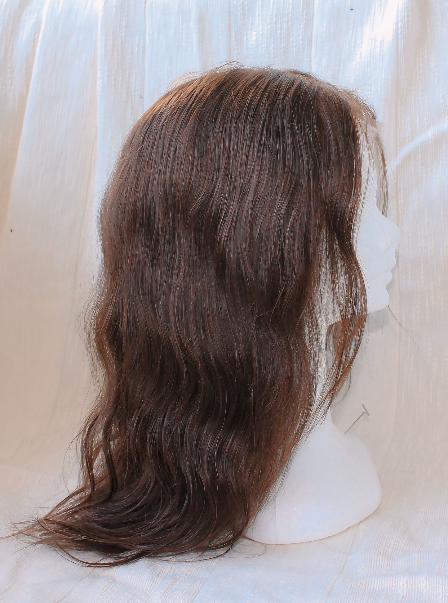 Lace Frontal 13x6 Peruukki Raidat -Tummat sävyt